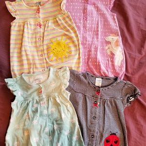 🍍Set of 4 summer rompers